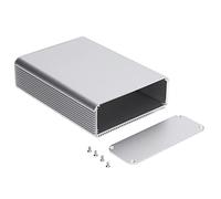 Boîtier Électrique Aluminium, Enceinte Intégrée 45x120x160mm, Argent Mat - Haute Résistance, Excellente Dissipation Thermique, Usage Électronique