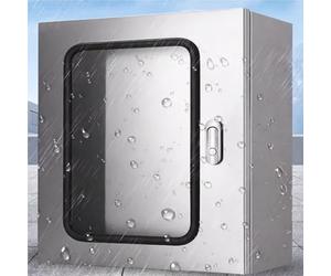 boitier Electrique Boîte De Jonction Électrique, Boîtier Extérieur Résistant Aux Intempéries avec Fenêtre De Visualisation, Boîtier en Acier Inoxydable Étanche(H x W x D 500x350x180MM/T 1.5MM)