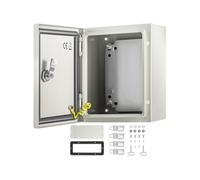 VEVOR Boîtier électrique boîte de jonction 25x20x15 cm acier au carbone