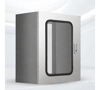 boitier Electrique Boîte Électrique en Acier Inoxydable 304, Armoire Réseau Extérieure pour Usines/ateliers/entrepôts, Boîtier Mural pour Coffre De Jonction(H x W x D 500x300x150MM/T 1.2MM)