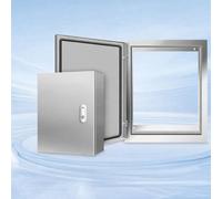 boitier Electrique Boîtier Électrique Résistant Aux Intempéries, Coffre De Jonction en Acier Inoxydable pour l'agriculture/entrepôts/ateliers, Boîtes De Projet(H W D 600x500x250MM/T 1.5MM)