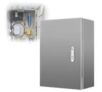 boitier Electrique Boîtier en Acier Inoxydable, Boîtier De Commande Électrique De Coffre De Jonction avec Couvercle À Charnière, Panneau Commande(H W D 500x250x150MM/T 1.2MM)