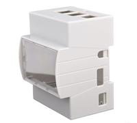Boîtier électrique en ABS élégant conçu spécifiquement pour les modèles Raspberry Pi 4B et 3B avec système de verrouillage sécurisé (le Pi3B n'a pas de ventilateur)