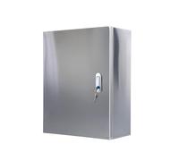Boîtier électrique en métal résistant aux intempéries - Boîte de connexion électrique verrouillable en acier inoxydable argenté IP65 NEMA 4 x étanche