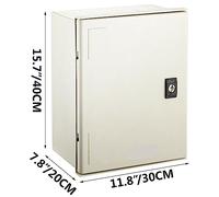 Boîtier électrique en polyester renforcé de fibre de verre avec clés IP65 étanche NEMA 3X support mural for protéger le circuit(40 x 30 x 20 CM)