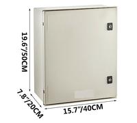 Boîtier électrique en polyester renforcé de fibre de verre avec clés IP65 étanche NEMA 3X support mural for protéger le circuit(50 x 40 x 20 CM)