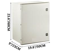 Boîtier électrique en polyester renforcé de fibre de verre avec clés IP65 étanche NEMA 3X support mural for protéger le circuit(60 x 50 x 23 CM)