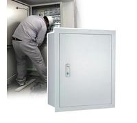 Boîtier Électrique Encastré, Boîte de Compteur Gris Clair, Adapté À Une Utilisation en Extérieur et en Intérieur, Équipé D'une Serrure et D'une Plaque de Montage(50x60x16cm/19.7x23.6x6.3in)