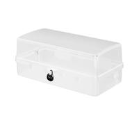 Boîtier Électrique Étanche - 6 Prises Imperméable Boîte De Raccordement Extérieur | Coffret Antintempéries Avec Serrure Pour Couverture Prolongateur Extérieur, Rangement Prise Pour Protection