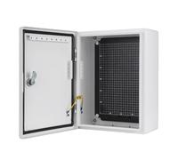 Boitier Electrique Etanche en Acier, Boite Derivation Etanche IP65, Coffret Electrique avec Serrure et Plaque de Montage de la Grille(50x70x20cm/20x28x8in)