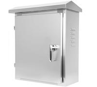 Boîtier Électrique Étanche en Acier Inoxydable pour une Utilisation en Extérieur, 40x30x18 cm, Convient aux Applications Intérieures et Extérieures, pour Dissimuler un Cache Compteur électrique Mural