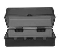 Boîtier Électrique Étanche Extérieur Noir Plastique, 8 Entrées Câble | Protection les Intempéries, Installation Simple, pour Camping et Chantiers, Connexions Électriques Solide