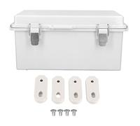 Boîtier électrique étanche pour l’extérieur, boîtier de jonction IP67 en ABS pour électronique, boîtier étanche à faire soi-même avec loquet en acier inoxydable pour environnements