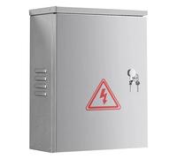 Boitier Electrique Extérieur, Coffret Electrique en Acier Inoxydable 201 avec Plaque Base Galvanisée, Convient pour Extérieur(30x18x40CM/12x7x16IN)