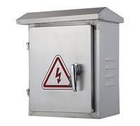 Boitier Electrique Exterieur, Coffret Electrique en Acier Inoxydable 201 avec Toit à Double Pente, pour Usage Extérieur(50x20x70CM/20x8x27IN)