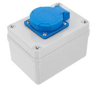 Boîtier Électrique Extérieur Étanche Ip65 200-250v ABS | Protection Poussière et Humidité, Format Compact, pour Jardins, Rallonges et Chantiers