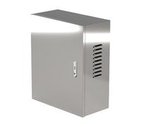 Boîtier Électrique Mural en Acier Inoxydable, Boîtier de Protection Verrouillable pour Chargeur de Véhicule Électrique, Convient pour Une Utilisation Intérieure et Extérieure(50X60X25cm/2)