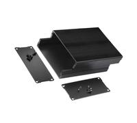 Boîtier électronique Boîtier en aluminium pour boîtiers d ' instruments, coque nervurée 40 x 97 x 120 mm pour cartes de commande, modules de circuits et projets, boîtier d ' instrument, coque de de