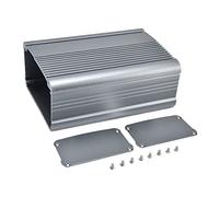 Boîtier électronique en alliage d'aluminium boîtier divisé boîtier d'instrument étanche durable pour boîtier de carte de circuit imprimé coque d'amplificateur de puissance gris