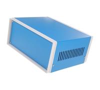 Boîtier Électronique Métallique Bleu pour Projet, Protection D'instruments | Stabilité sur Établi, Usage en Laboratoire Électronique, pour Techniciens et Appareils de Mesure