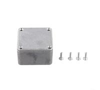 Boîtier élégant en alliage d'aluminium pour pédales d'effets de guitare, compatibilité parfaite avec les modèles y compris la série populaire (1590LB50,5 x 50,5 x 31 mm)