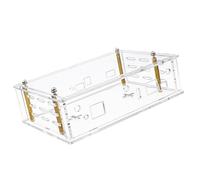 Boîtier en acrylique assurant un positionnement sécurisé et une accessibilité pour le projet éducatif OpenWrtOne