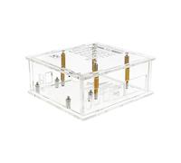 Boîtier en acrylique pour carte de développement, design résistant à la poussière et assemblage facile
