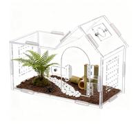 Boîtier en acrylique - Réservoir transparent avec porte magnétique pour reptiles, tarentues, araignées, terrarium transparent pour geckos | habitat de ventilation pour barbecues, coléoptères