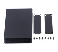 Boîtier en alliage d'aluminium, 22 x 74 x 110 mm, noir anodisé sablé 6063T5, pour projets électroniques de bricolage, circuit imprimé d'amplificateur de puissance intégré