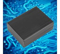 Boîtier en Alliage d'Aluminium 38 x 88 x 110mm, Portable Boîtier en Étanche de Carte de PCB de Noir pour Décodeurs, Contrôleurs, Produits Électroniques, avec 8pcs Vis