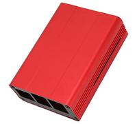Boîtier en Alliage D'aluminium/Coque de Refroidissement Passive Raspberry Pi Boîtier en Métal Dissipation Thermique, étui de Protection pour Raspberry Pi 3 3B+ 2B B+(Rouge)