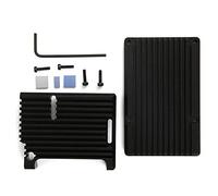 Boîtier en Alliage d'aluminium Noir, Conception Ultra Fine, adapté au 4 modèle B, Dissipation Thermique, Coque légère et Durable