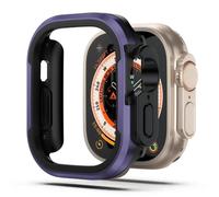 Boîtier En Alliage D'aluminium Pour Apple Watch Ultra 49mm S10 9 8 7 6 5 4 3 2 Se,Pare-Chocs En Tpu+Cadre Métallique Pour Iwatch 46mm 42mm 45/44/41/40mm.Purple.38mm-Series 3 2 1