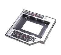 Boîtier en aluminium 9,5 mm 12,7 mm 2ème disque dur pour ordinateur portable CDDVD ROM Bay avec boîtier optique SATA antichoc