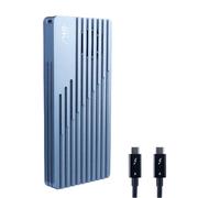 Boîtier en aluminium ASM2464 USB 4 NVME Boîtier pour HDDS 40 Gbit/s Silents Fan For Thunderbolt4