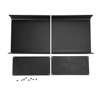 Boîtier en aluminium Gearwell, boîte de projet noir mat 80x160x170mm, boîtier de jonction PCB bricolage boîtier de dissipateur de chaleur pour instrument électronique bricolage