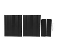 Boîtier en aluminium Gearwell, boîtier électronique de boîte de projet noir mat 50x178x220mm, boîtier de jonction PCB bricolage pour dissipateur de chaleur d'amplificateur