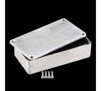 Boîtier en aluminium haute performance pour pédales d'effets Stomp Box sur mesure pour s'adapter efficacement à plusieurs modèles (1590LB50,5 x 50,5 x 31 mm)