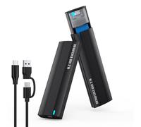Boîtier en aluminium M.2 NVMe SSD USB 3.1 10 Gbit/s pour connexion rapide Assemblage simple Câble USB 2 en 1