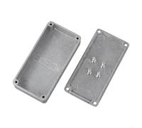 Boîtier en aluminium moulé sous pression - Argenté - Boîte de protection électrique IP54 - Robuste et léger - Pour l'électronique - Boîtier de projet DIY - Étanche (1590 g (100 x 50 x 26 mm)