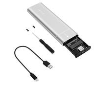 Boîtier en aluminium NVMe Adaptateur de boîtier 10 Gbit/s Vitesse de transfert USB 3.1 Gen 2 Type C Boîtier externe