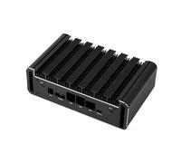 Boîtier en aluminium pour Jetson Orin Nano/NX, refroidissement passif | Refroidissement passif par aileron en aluminium, ouvertures précises, bouton d'alimentation avec LED, montage sur rail DIN