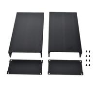 Boîtier en aluminium pour projets électroniques Boîtier divisé 55 X 106 X 200 Mm avec plaques d ' extrémité pour utilisation d ' amplificateur et de module Boîtier électronique en aluminium Boîtier