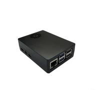 Boîtier en aluminium pour Raspberry Pi 5 - Refroidisseur actif inclus - Coque de protection robuste pour configuration de jeu rétro - Noir - 92 x 66 x 28 mm (avec ventilateur)