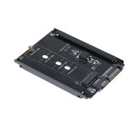 Boîtier en métal noir CY B + M, prise 2 M.2 NGFF (SATA) SSD à 2.5 SATA