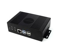 Boîtier en métal NVME PCIE avec double sortie HDMI 4K et interfaces de type C pour carte mère Raspberry 5