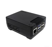 Boîtier en métal pour Raspberry Pi 5 pour Argon NEO 5 NVMe - Boîtier en métal à refroidissement actif pour SSD M.2 2280 - Extension de données haute vitesse pour accès - Coque noire (A)