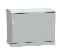 Boîtier en polyester au sol. Vers. Plazt. Ouvert. Socle+pont. 500 x 750 x 420 IP44 Schneider Electri