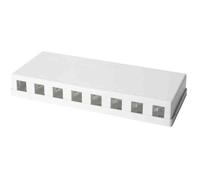 Logilink- keystone surface mont box 8 ports utp, blanc, vierge nk4035 G