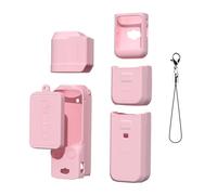 BoîTier en Silicone Complet pour CaméRa pour DJI Osmo Pocket 3, Couvercle De Protection Anti-Rayures De Lentille, Accessoire D’Affichage Blackout (Rose, Set 2)
